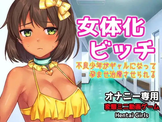 [SLG日文PC]女体化碧池～不良少年变成辣妹后被强制进行怀孕治疗～H场景视频游戏 女体化ビッチ～不良少年がギ   [FM/BD 100M]